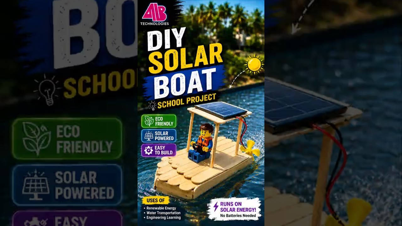 Figure 1: Working Model Setup, Scientific Diagram & Project Prototype for Solar Powered Catamaran Boat Twin Hull Paddle Model