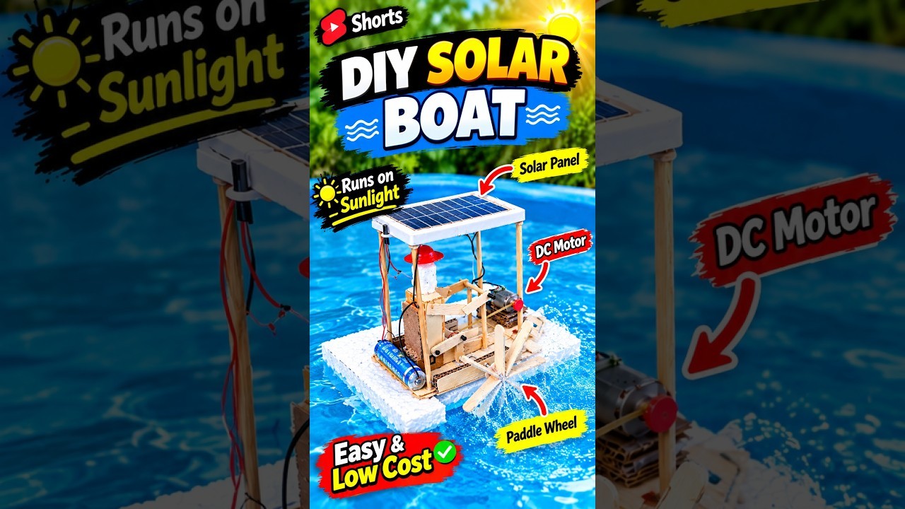Figure 4: Working Model Setup, Scientific Diagram & Project Prototype for Solar Powered Catamaran Boat Twin Hull Paddle Model
