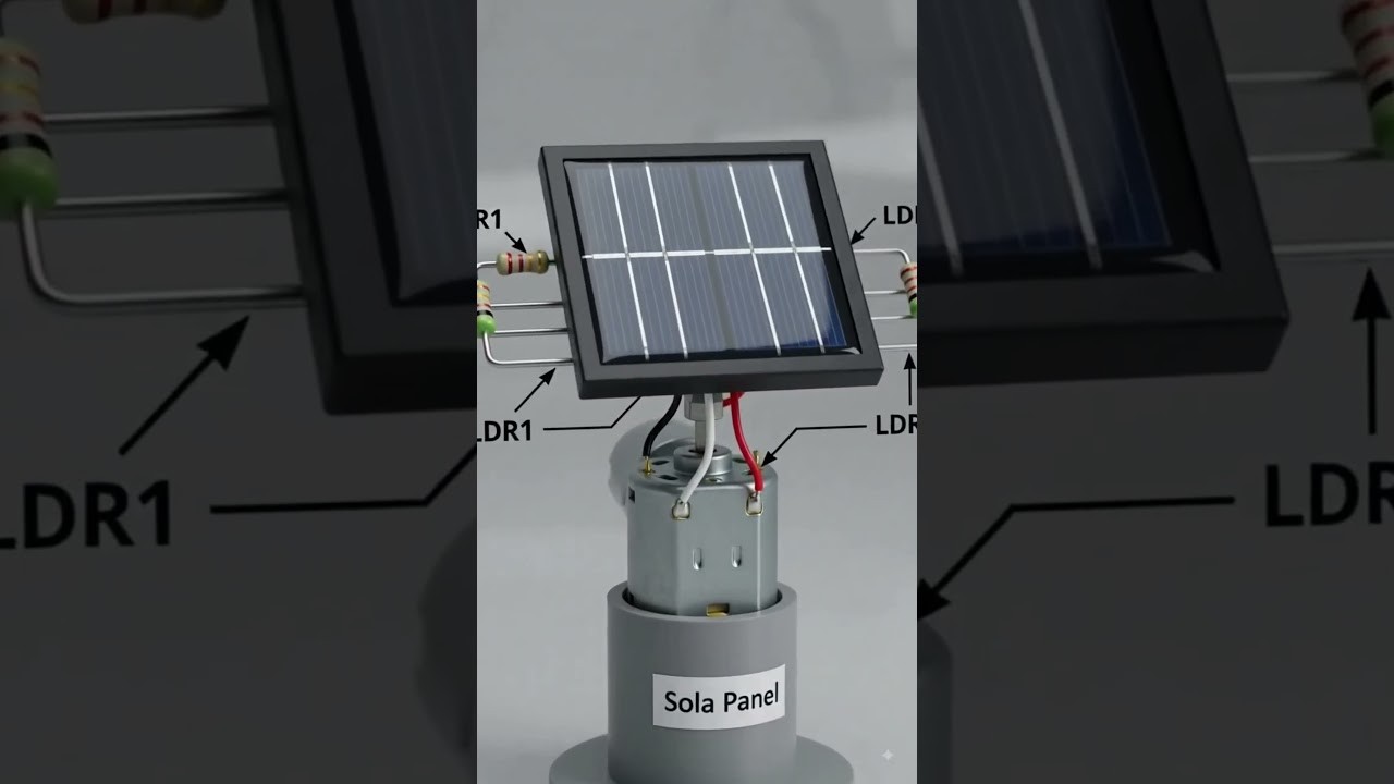 Figure 4: Working Model Setup, Scientific Diagram & Project Prototype for Solar Tracking System Working Model Using LDR