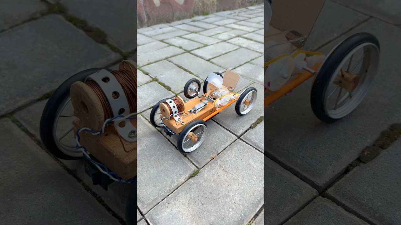 Figure 4: Working Model Setup, Scientific Diagram & Project Prototype for Solenoid Piston Reciprocating Engine Working Model
