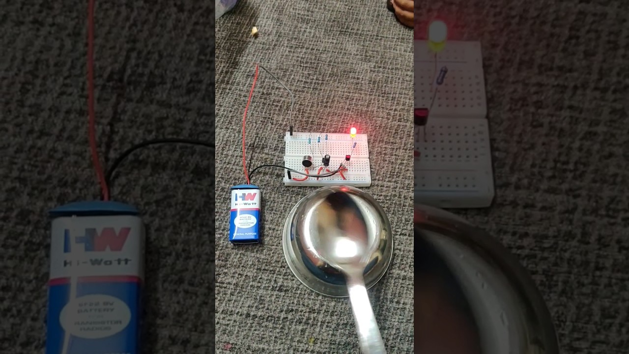 Figure 1: Working Model Setup, Scientific Diagram & Project Prototype for Sound Operated Clap Switch Flip Flop Circuit Model