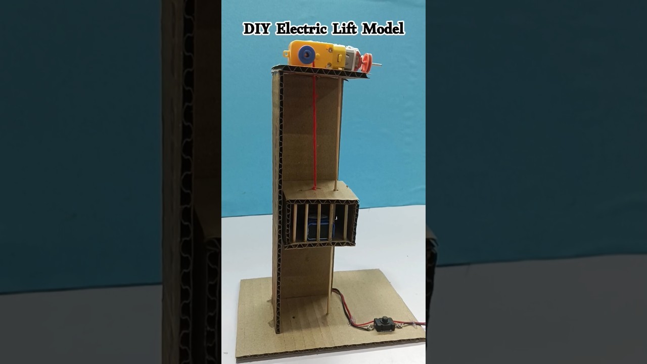 Figure 1: Working Model Setup, Scientific Diagram & Project Prototype for Space Elevator Tether Crawler Motor Counterweight Model