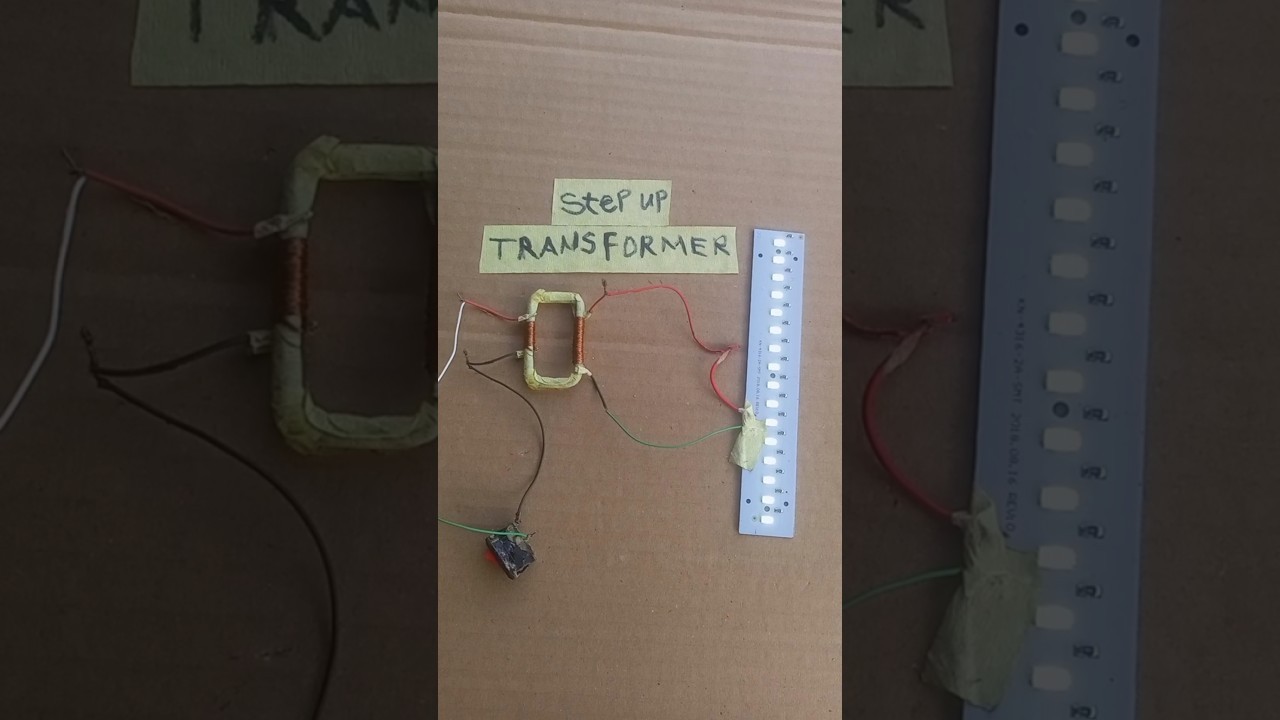 Figure 4: Working Model Setup, Scientific Diagram & Project Prototype for Step Up And Step Down Transformer Working Model