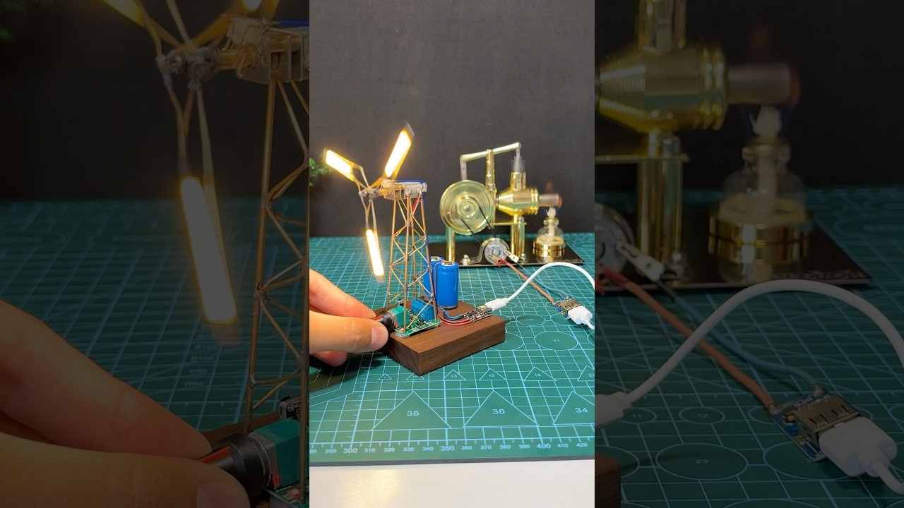 Figure 1: Working Model Setup, Scientific Diagram & Project Prototype for Stirling Engine Working Model Thermodynamics