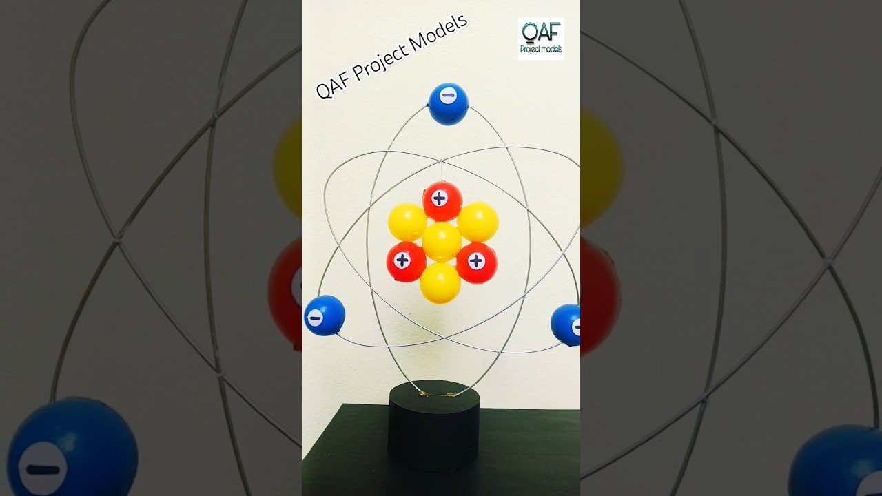 Figure 3: Working Model Setup, Scientific Diagram & Project Prototype for Structure Of Atom Working Model 3D