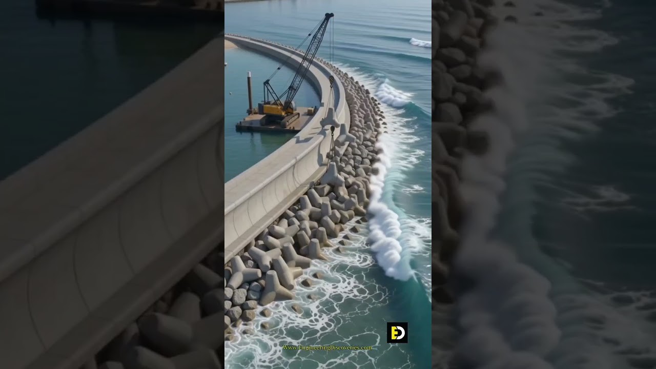 Figure 2: Working Model Setup, Scientific Diagram & Project Prototype for Tetrapod Concrete Breakwater Coastal Armor Wave Dissipator