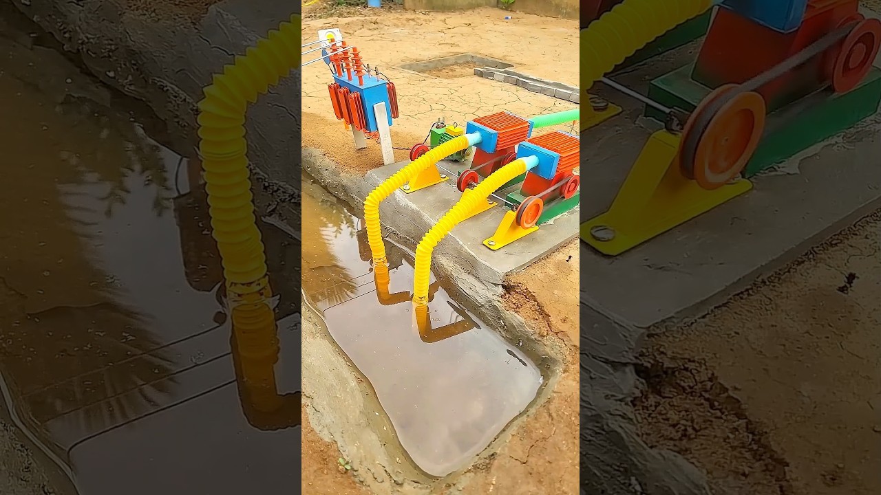 Figure 2: Working Model Setup, Scientific Diagram & Project Prototype for Torricelli Efflux Water Tank Trajectory Model