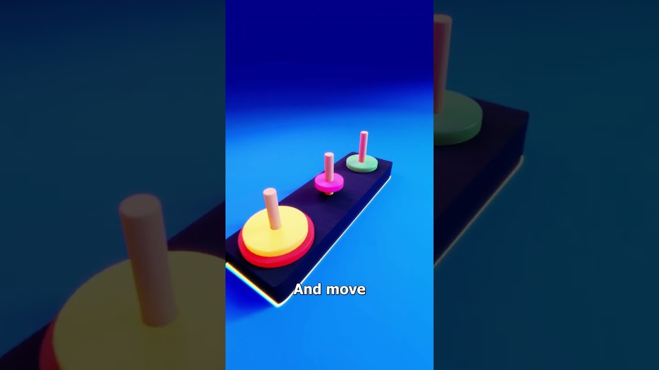 Figure 1: Working Model Setup, Scientific Diagram & Project Prototype for Towers Of Hanoi Recursive Algorithm Eight Disk Wooden Set