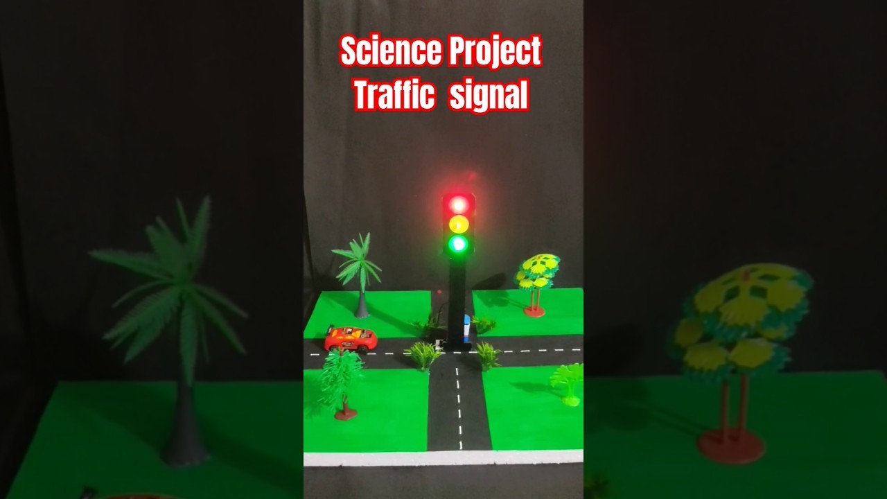 Figure 1: Working Model Setup, Scientific Diagram & Project Prototype for Traffic Light Working Model