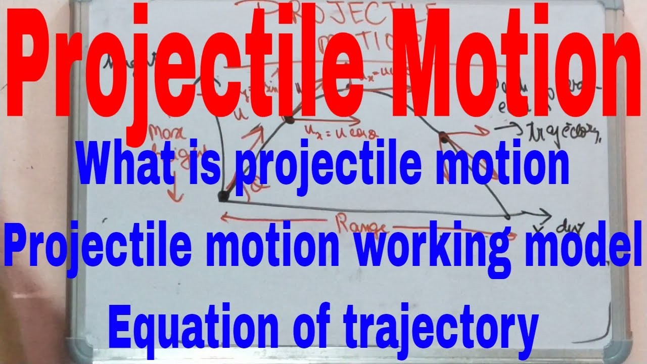 Figure 1: Working Model Setup, Scientific Diagram & Project Prototype for Trajectory Of Projectile Motion Working Model