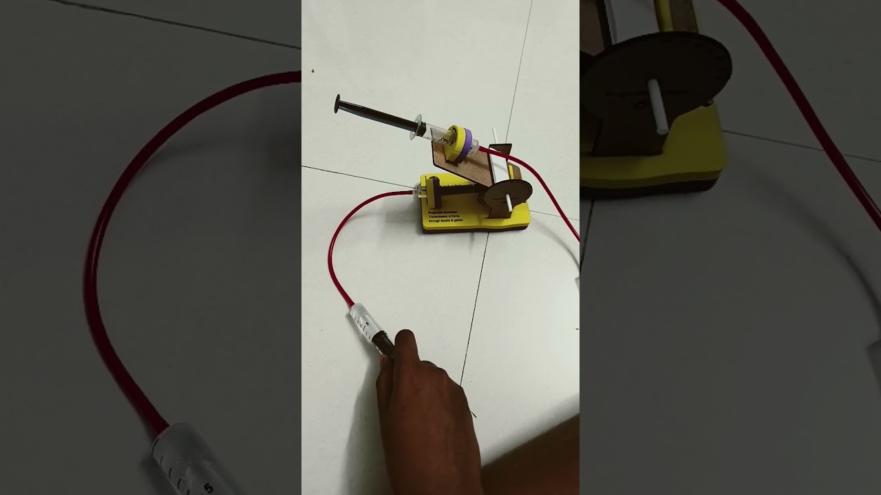 Figure 2: Working Model Setup, Scientific Diagram & Project Prototype for Trajectory Of Projectile Motion Working Model