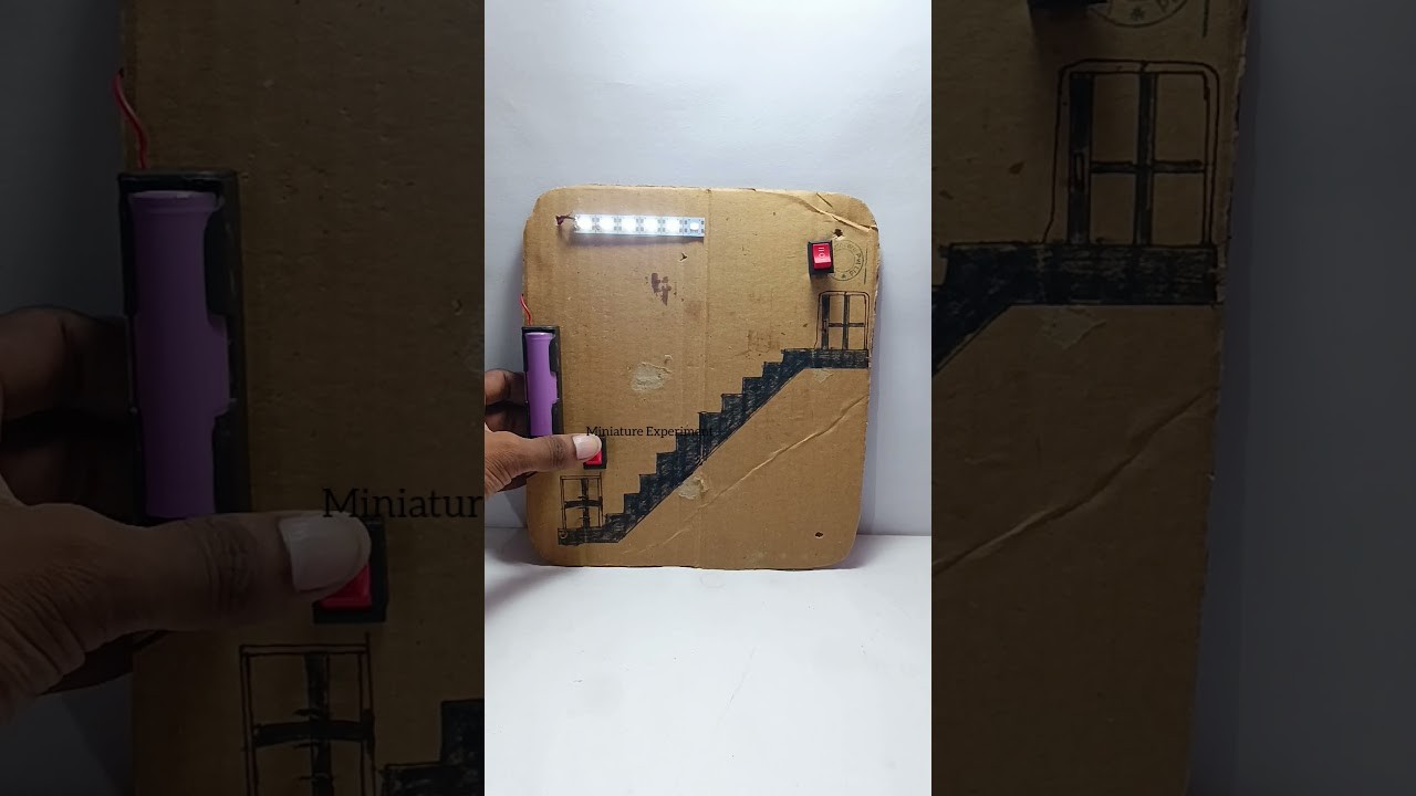 Figure 2: Working Model Setup, Scientific Diagram & Project Prototype for Two Way Staircase Wiring Dual Switch Display Board