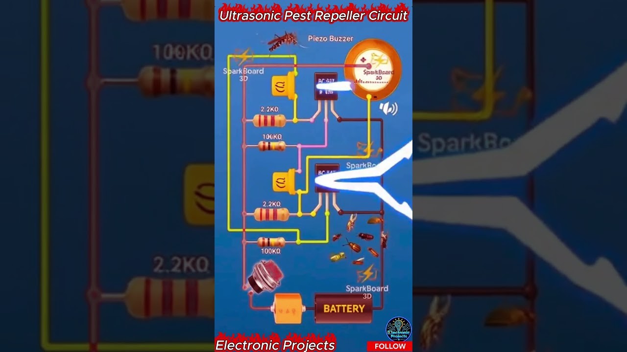 Figure 3: Working Model Setup, Scientific Diagram & Project Prototype for Ultrasonic Rodent Repeller Sweep Frequency Granary Model