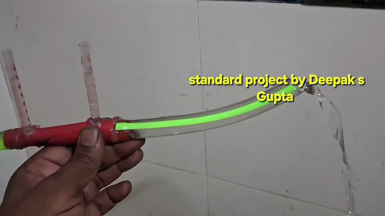 Figure 3: Working Model Setup, Scientific Diagram & Project Prototype for Venturi Flow Meter Differential U Tube Manometer Model