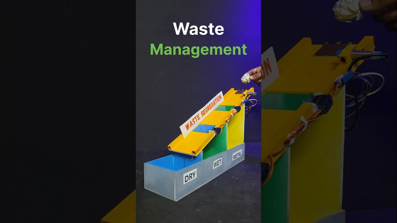 Figure 1: Working Model Setup, Scientific Diagram & Project Prototype for Waste Management Working Model