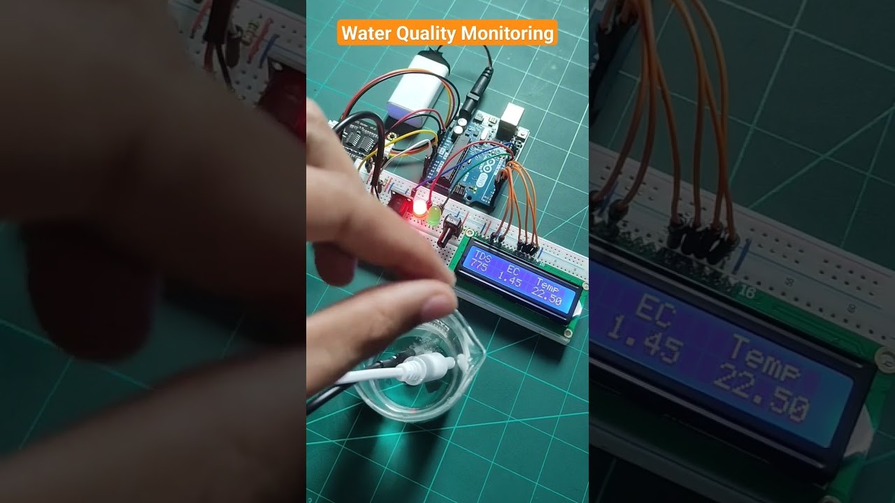 Figure 2: Working Model Setup, Scientific Diagram & Project Prototype for Water Quality Tester Working Model Using Arduino