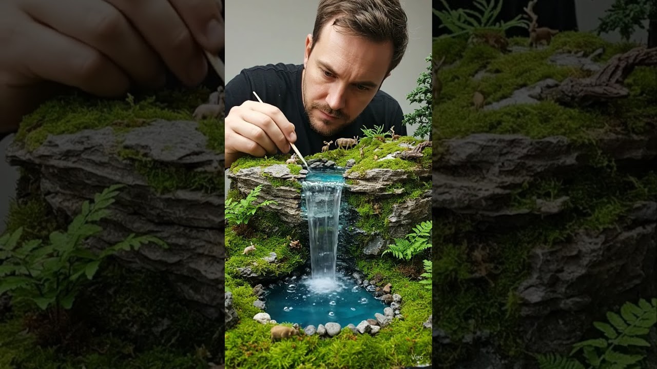 Figure 3: Working Model Setup, Scientific Diagram & Project Prototype for Waterfall Retreat Undercutting Soft Rock Water Flume