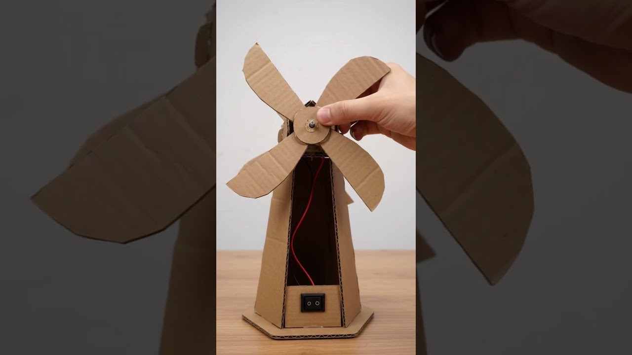 Figure 2: Working Model Setup, Scientific Diagram & Project Prototype for Wind Mill Working Model Simple