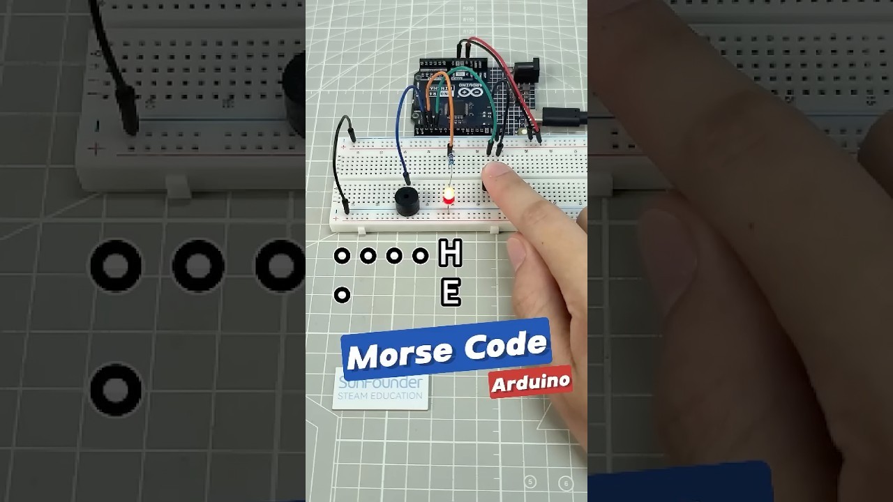Figure 3: Working Model Setup, Scientific Diagram & Project Prototype for Wireless Optical Telegraphy Morse Code Transmitter Model