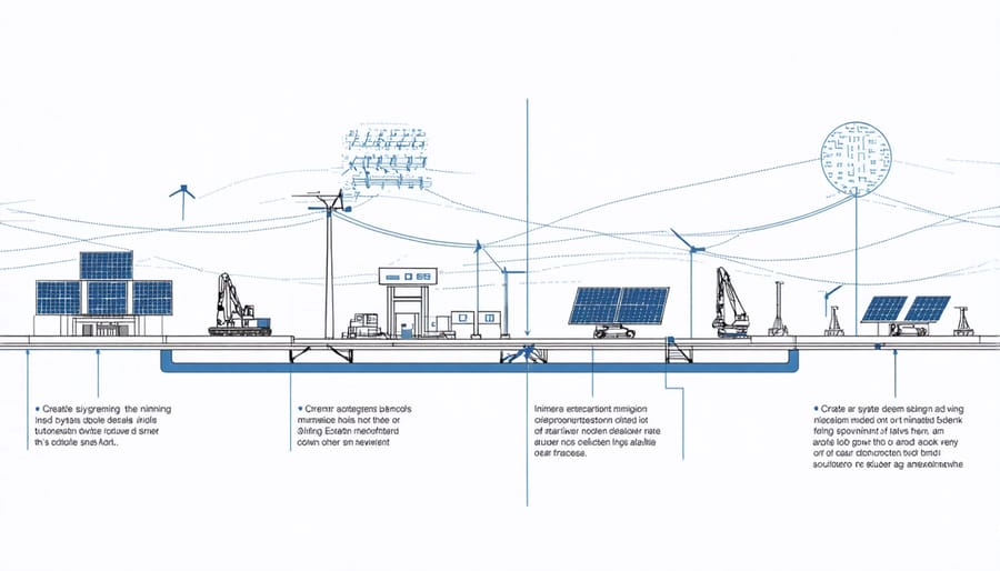 Figure 1: System Model, Architecture & Empirical Results for Mine Site Solar Hybrid Power Station Design