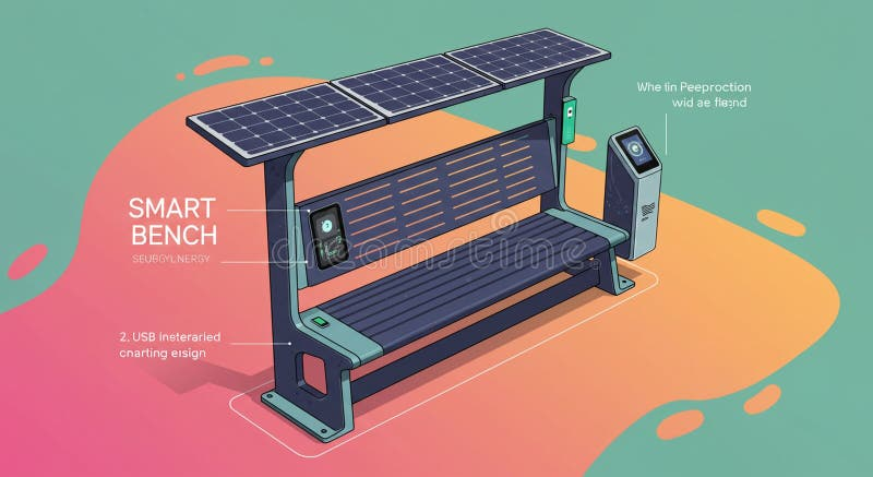 Figure 2: System Model, Architecture & Empirical Results for Smart Solar Bench With Phone Charging And Wifi IoT
