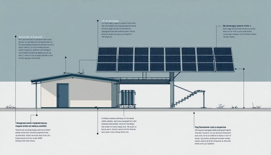 Figure 1: System Model, Architecture & Empirical Results for Solar Based Disaster Management Project