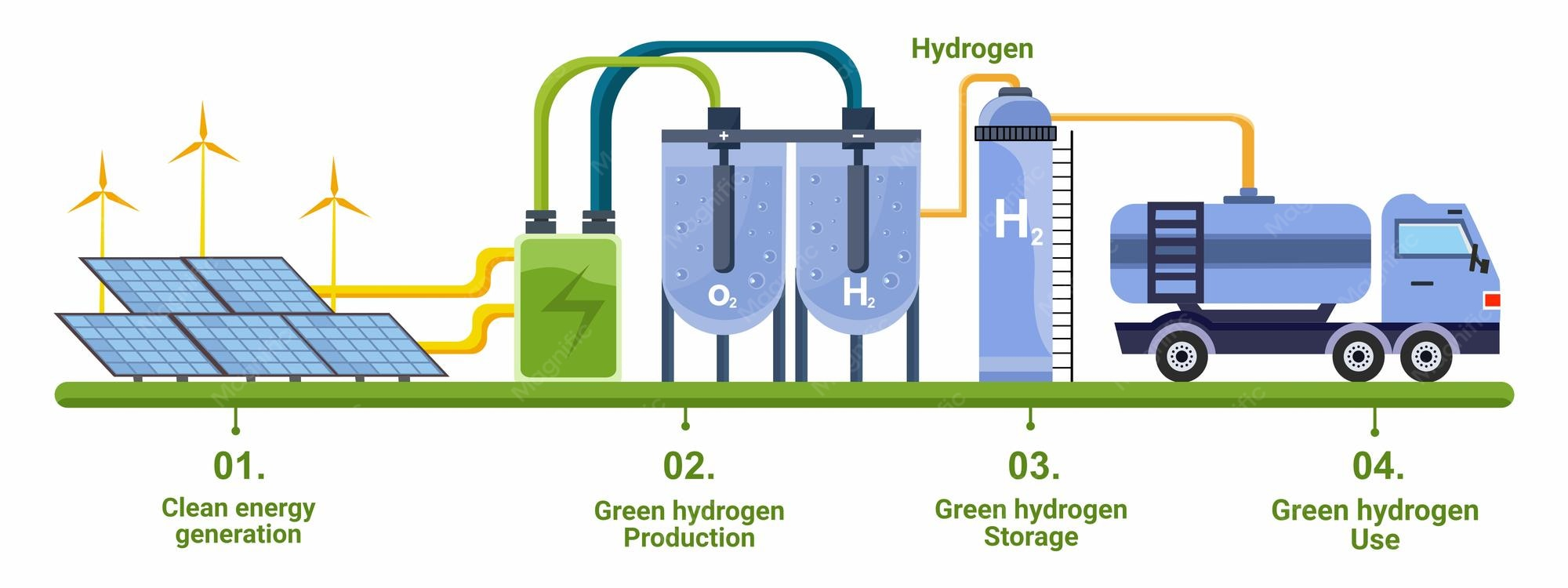 Figure 1: System Model, Architecture & Empirical Results for Solar Powered Hydrogen Generation By Water Electrolysis
