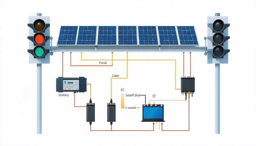 Figure 1: System Model, Architecture & Empirical Results for Solar Smart Traffic Signal With Dynamic Timing