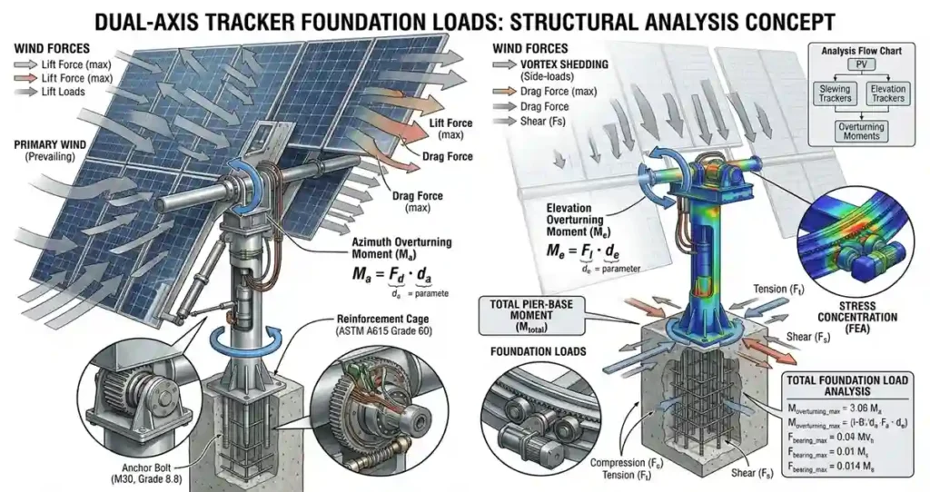 Figure 1: System Model, Architecture & Empirical Results for Solar Tracker Foundation Design For Black Cotton Soil