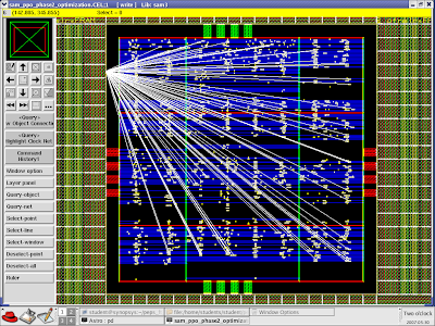 Cadence Innovus simulation waveform screen for Clock Tree Synthesis (CTS) in VLSI