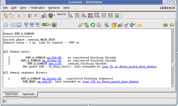 ModelSim / QuestaSim simulation waveform screen for Coverage-Driven Verification in VLSI