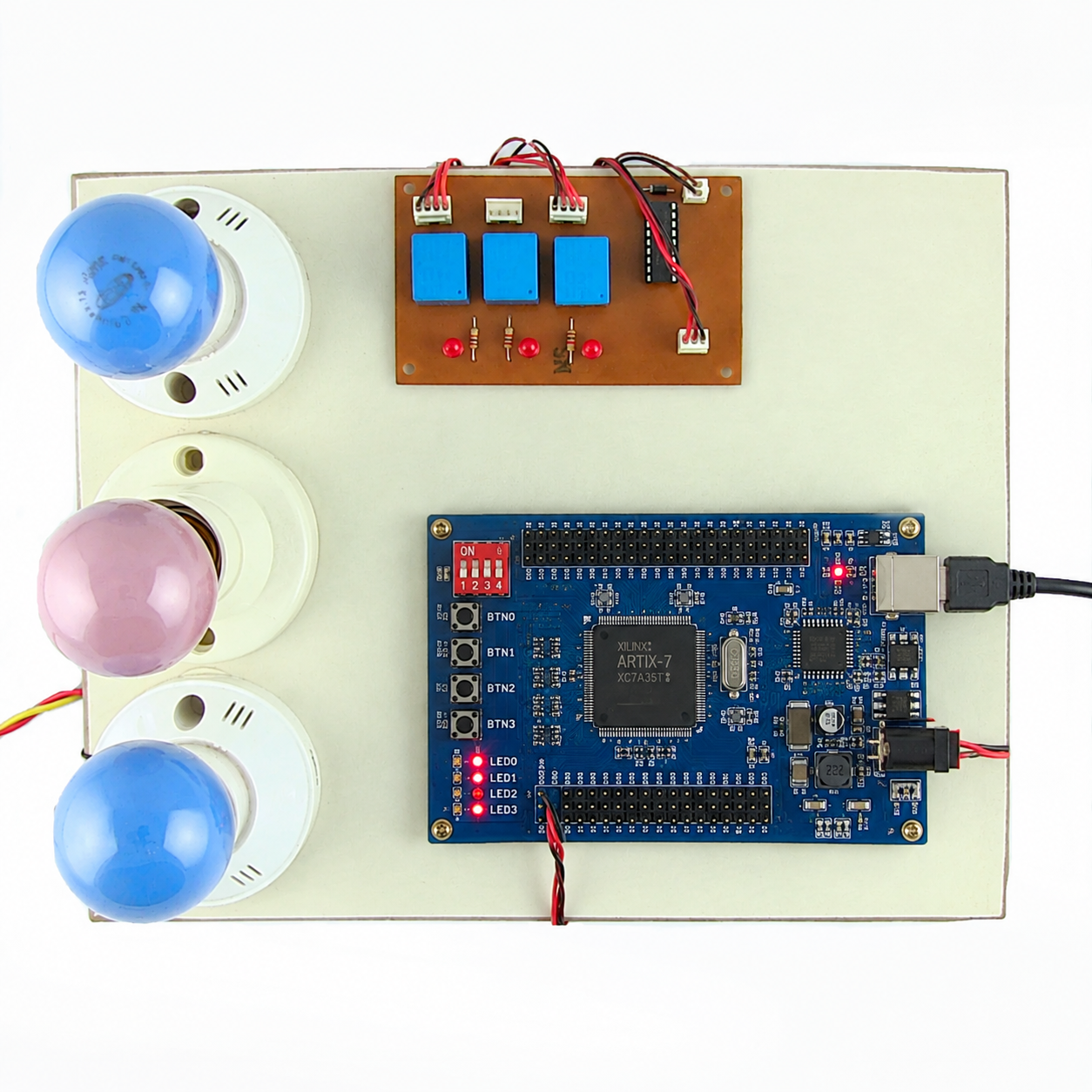 AMD Vivado simulation waveform screen for Industrial Automation FPGA Project