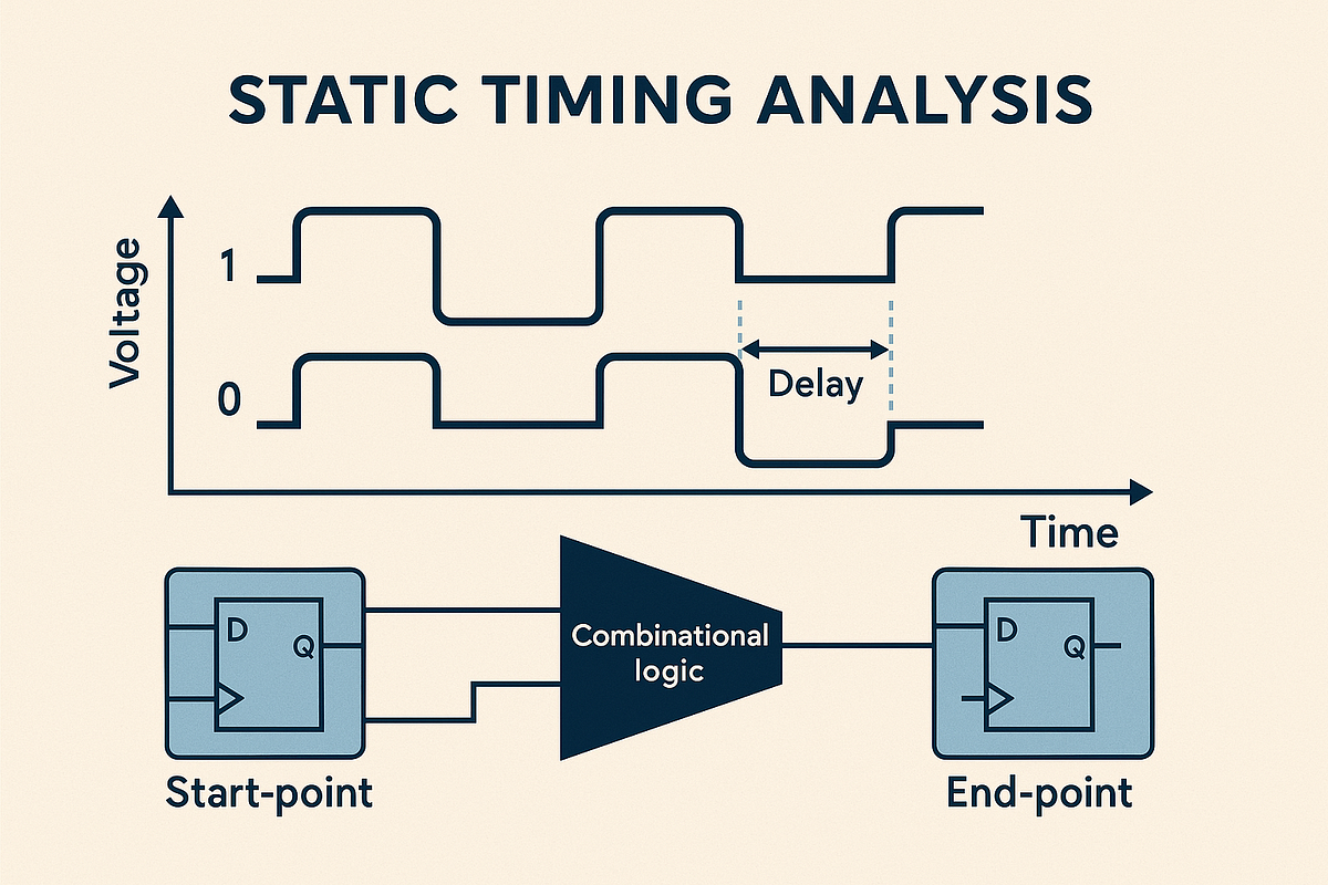 Cadence Innovus simulation waveform screen for Static Timing Analysis (STA) Project